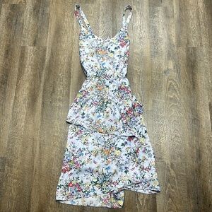 Mid Length Floral Flowy Dress